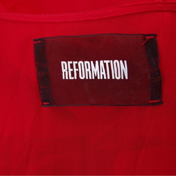 NWOT Reformation Frances Red Dress Size XS - Picture 6 of 7